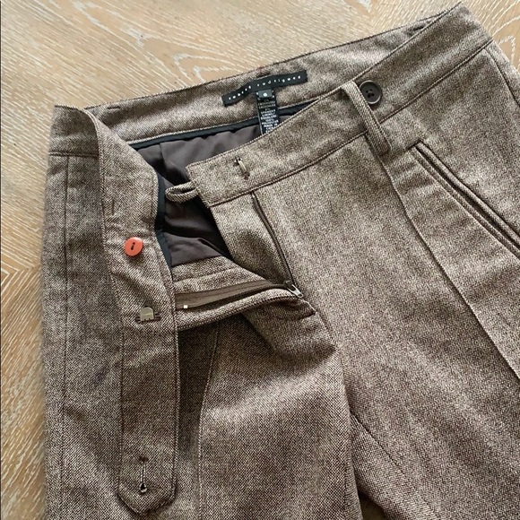 ROBERT RODRIGUEZ Mid-Rise Herringbone Wool Pants 6 - Picture 5 of 10